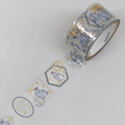 SAIEN - Washi Tape Transparente - Conejo HR-1011