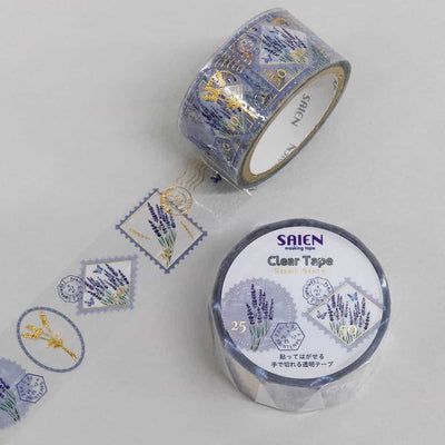 SAIEN - Washi Tape Transparente - Lavanda HR-1013