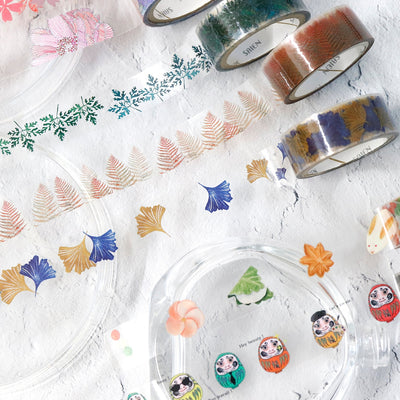 SAIEN - Washi Tape Transparente - Peony HR-0023