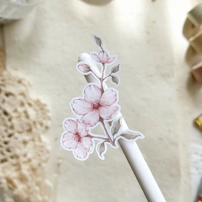 Leela Journals - Hoja de Pegatinas - Pink Sakura Cutouts