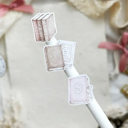 Leela Journals - Hoja de Pegatinas - Books & Lace mini