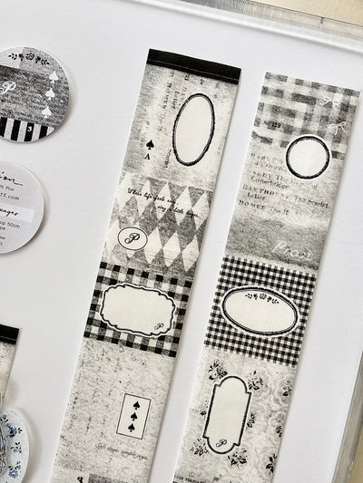 PION - Washi Tape 40 mm - Black Pages