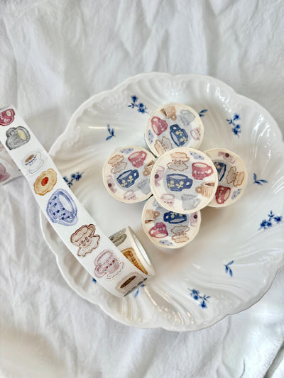 PION - Washi Tape Troquelado 25 mm - Afternoon Tea