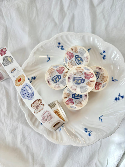 PION - Washi Tape Troquelado 25 mm - Afternoon Tea