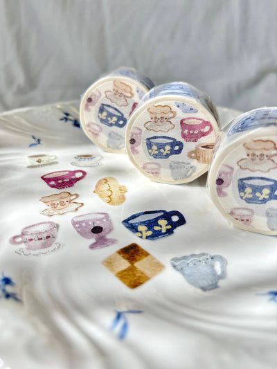 PION - Washi Tape Troquelado 25 mm - Afternoon Tea