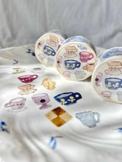 PION - Washi Tape Troquelado 25 mm - Afternoon Tea