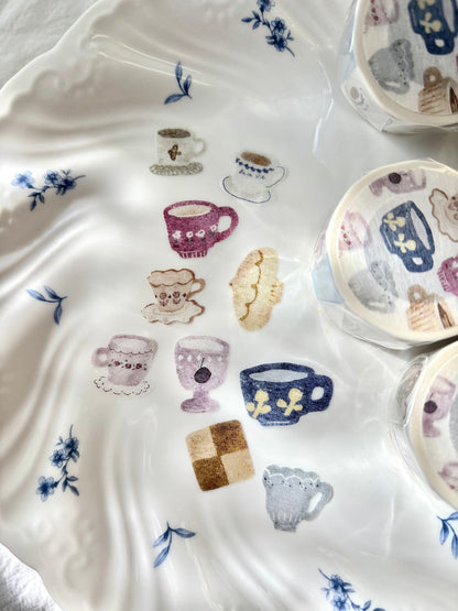 PION - Washi Tape Troquelado 25 mm - Afternoon Tea