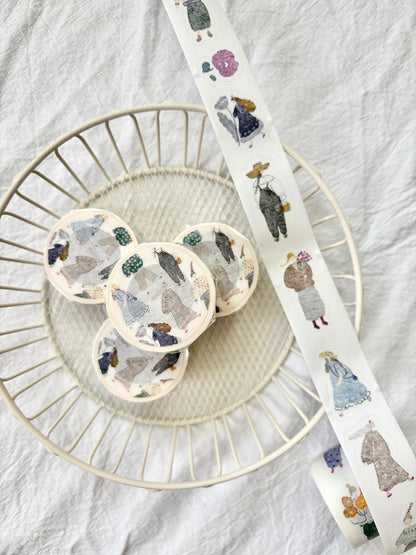 PION - Washi Tape Troquelado 25 mm - Artsy Girl