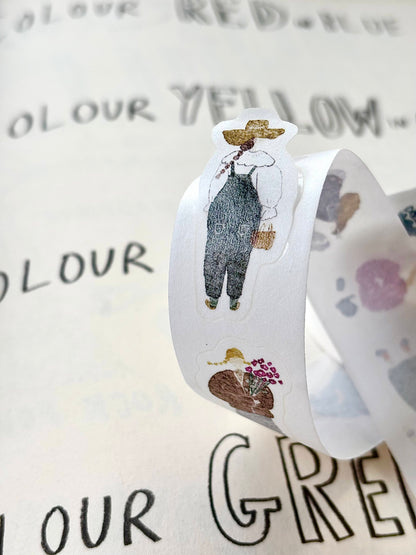 PION - Washi Tape Troquelado 25 mm - Artsy Girl