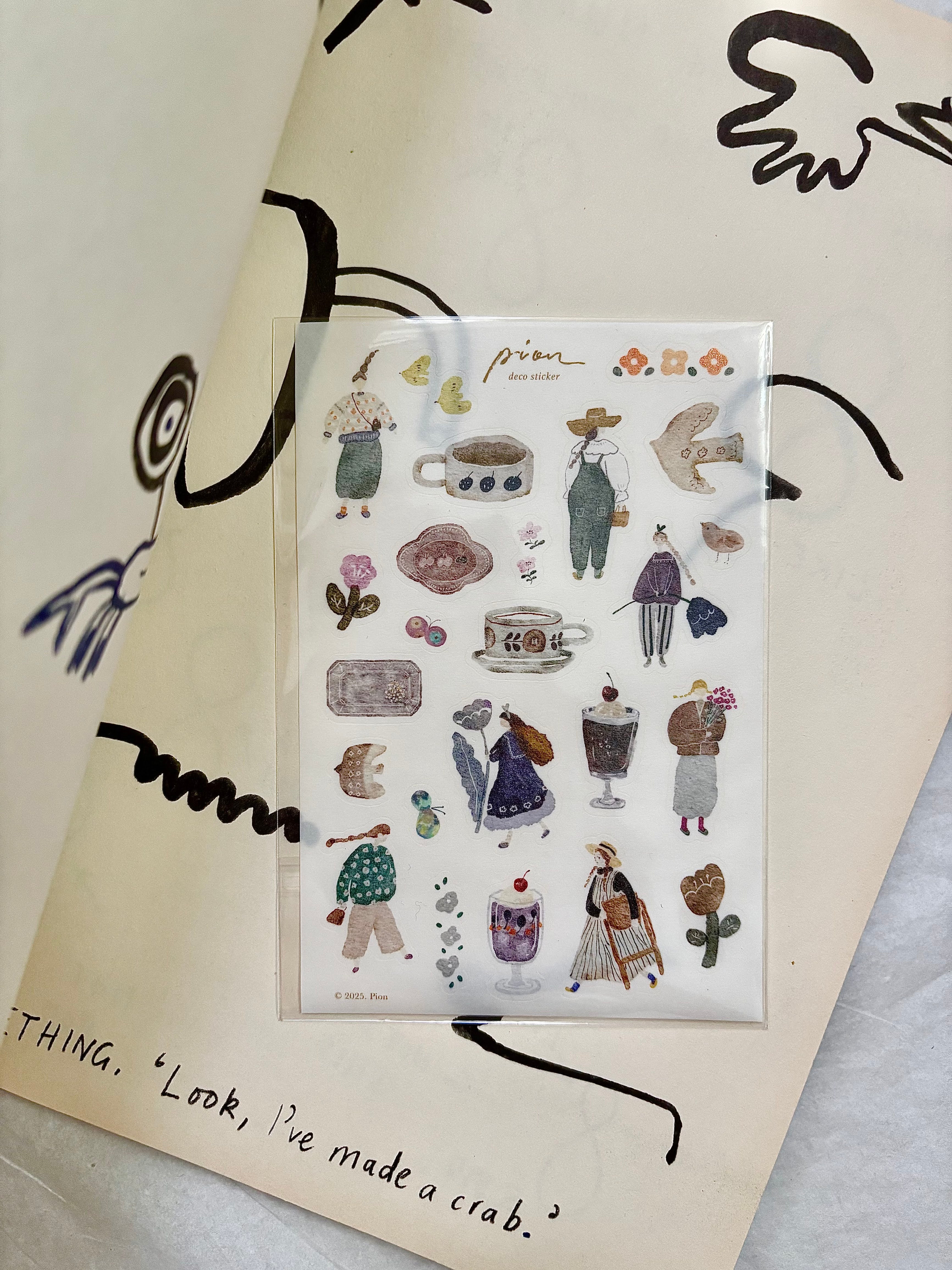 PION - Hoja de Pegatinas - Artsy