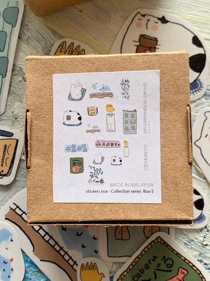 CatDoo - Cajita Pegatinas Die Cut - Box 5 Collection Series
