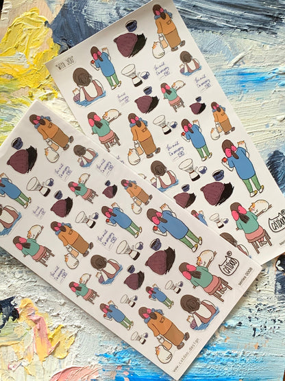 CatDoo - Hoja de Pegatinas - With You