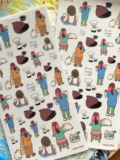 CatDoo - Hoja de Pegatinas - With You