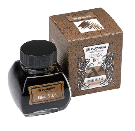 Platinum - Tintero 60 ml - Khaki Black - CLASSIC INK