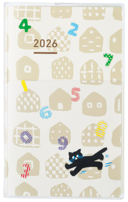 Kokuyo JIBUN TECHO DAYS - Agenda Diaria 2026 - B6 Slim - SOUSOU Beige