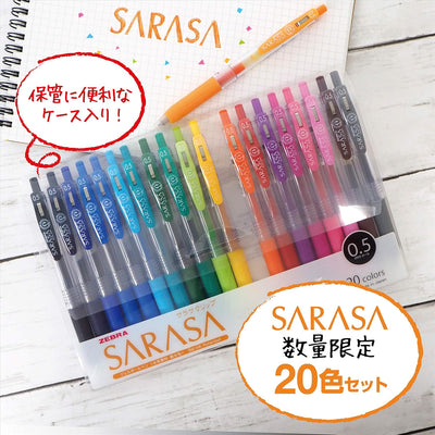 Zebra - Set 20 Bolígrafos 0.5mm SARASA Clip