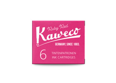 Kaweco - Pack recambio 6 cartuchos tinta - Ruby Red - Rojo