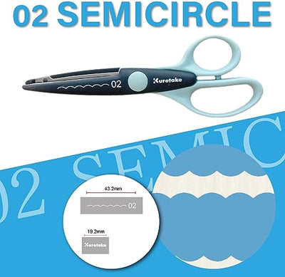 Kuretake - Tijeras Craft - 02 Semicircle