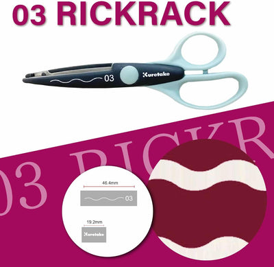 Kuretake - Tijeras Craft - 03 Rickrack
