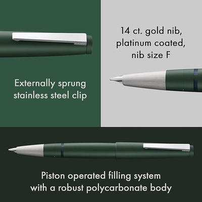 LAMY - Set Pluma Estilográfica 2000 + Cuaderno - Pine - ORO 14K - Edición Limitada