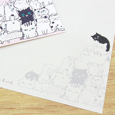 Shinzi Katoh - Set Cartas y Sobres - Cat Hill Pink