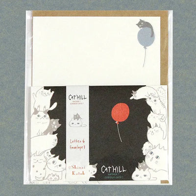 Shinzi Katoh - Set Cartas y Sobres - Cat Hill Pink