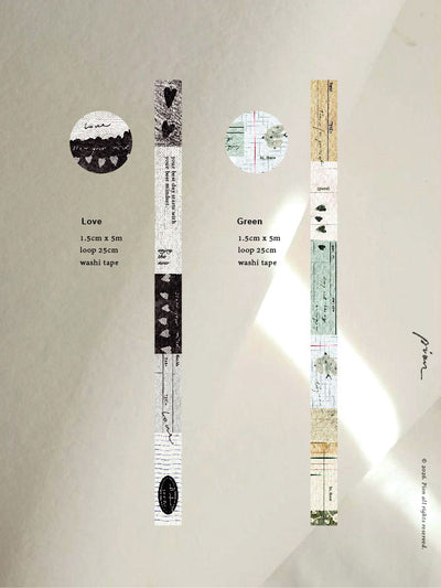 PION - Washi Tape 15 mm - Deco Tape 2