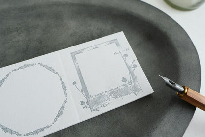 Yohaku - Bloc de notas - Letterpress Collection Grey