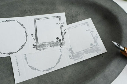 Yohaku - Bloc de notas - Letterpress Collection Grey