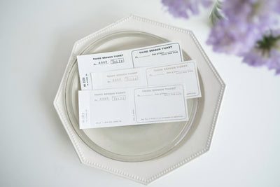 Yohaku - Bloc de notas - Letterpress Ticket Bronze