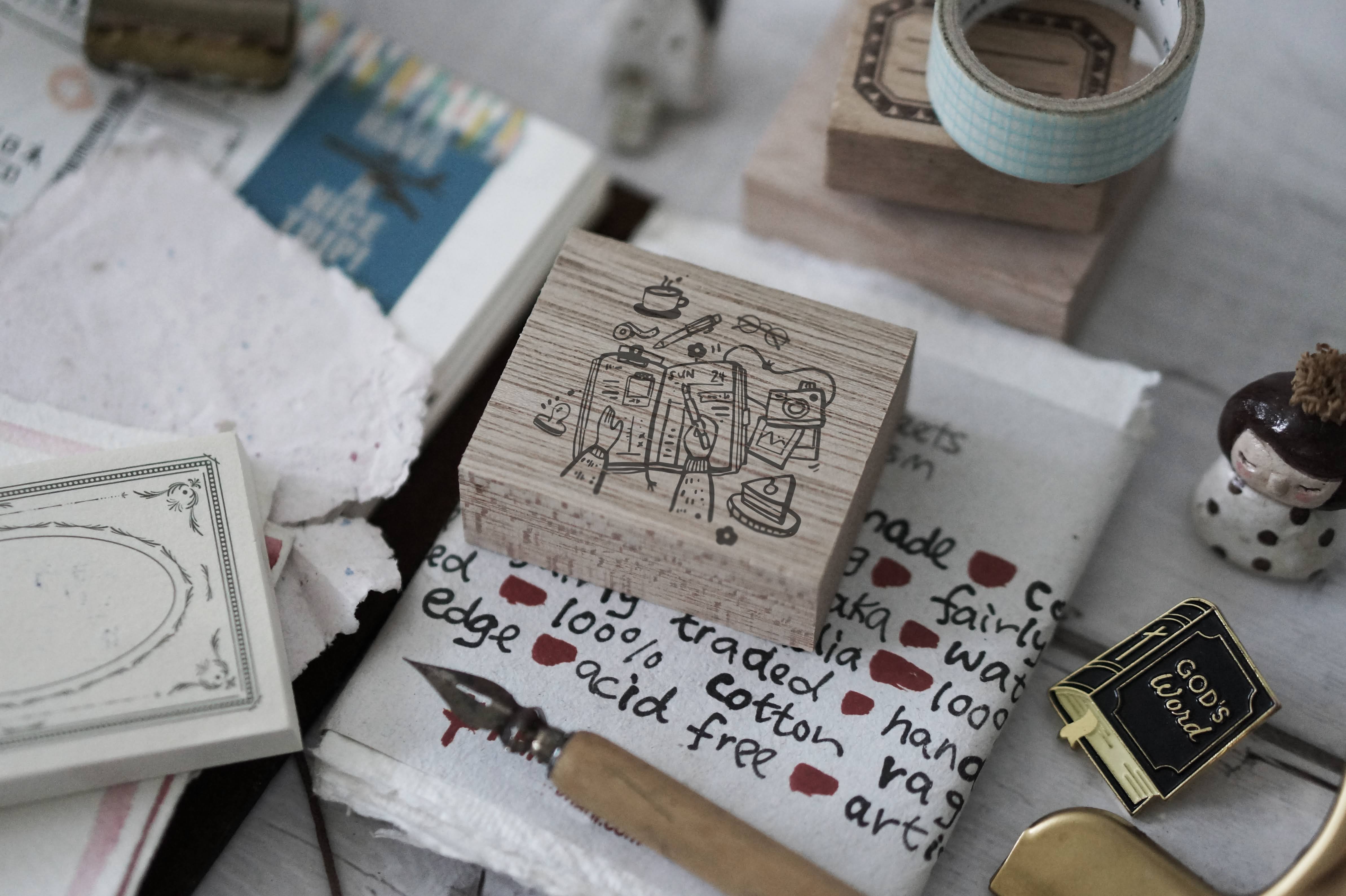 Black Milk Project - Sello de madera - Journaling - Me Time Series