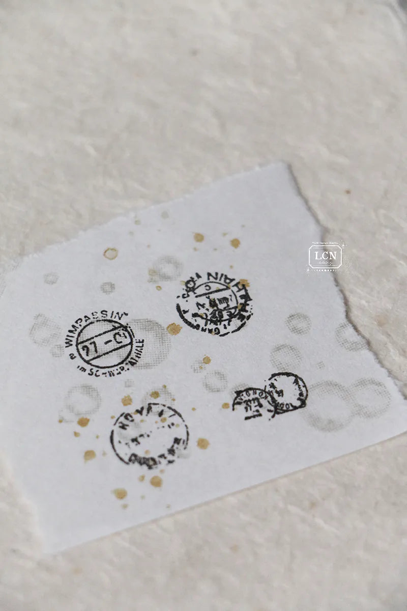LCN - Set 4 Sellos de Madera - Mini Postage Marks
