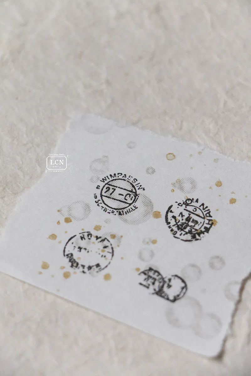 LCN - Set 4 Sellos de Madera - Mini Postage Marks