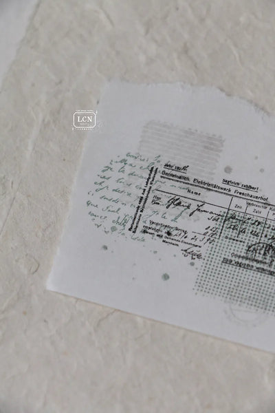 LCN - Sello de Madera - Mini Receipt L - Receipt Stamp
