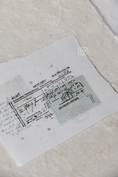 LCN - Sello de Madera - Mini Receipt L - Receipt Stamp