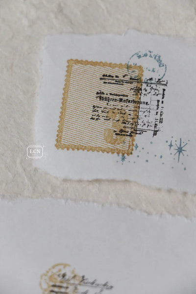 LCN - Set 2 Sellos de Madera - Mini Receipt S - Receipt Stamp