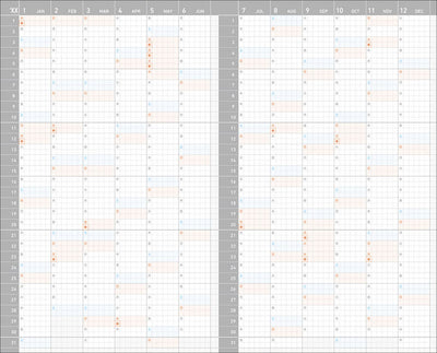 Kokuyo JIBUN TECHO - Agenda Semanal 2027 - FirstKit Orange - A5 Slim