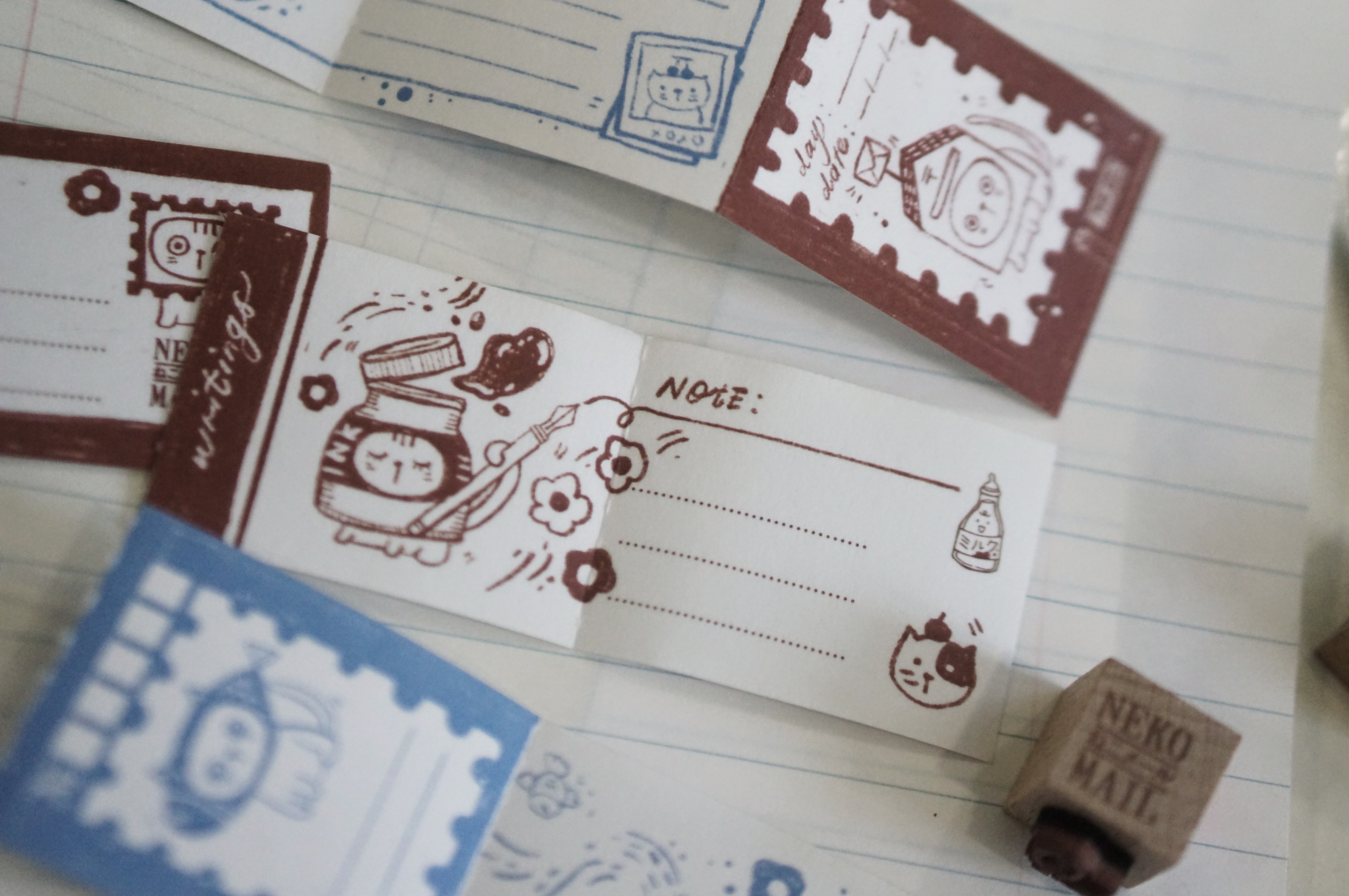 Black Milk Project - Bloc de Notas Washi Perforadas - Neko Mail