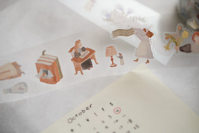 Ivy Snow - PET Tape Precortado 35 mm - Glossy - On the Desk