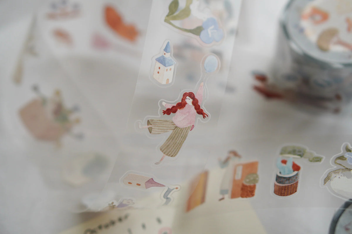 Ivy Snow - PET Tape Precortado 35 mm - Glossy - On the Desk