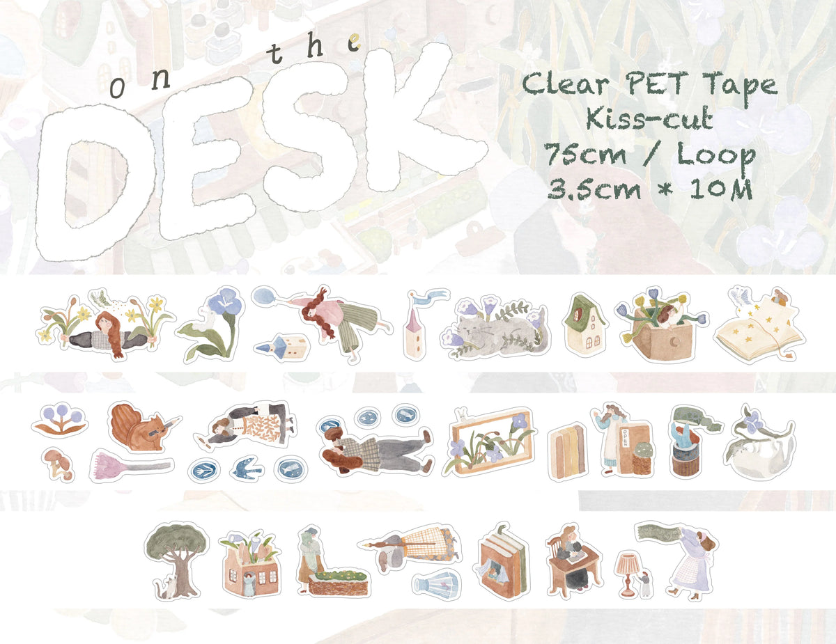 Ivy Snow - PET Tape Precortado 35 mm - Glossy - On the Desk