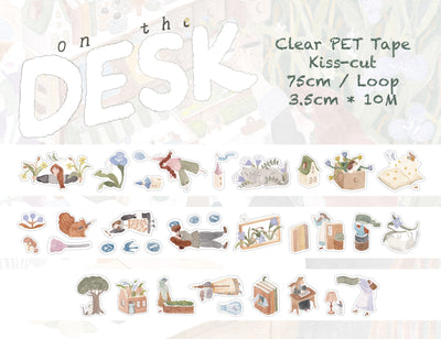 Ivy Snow - PET Tape Precortado 35 mm - Glossy - On the Desk