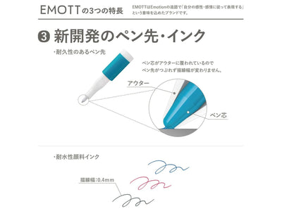Mitsubishi Uni - Set 10 Marcadores - EMOTT 02 Natural