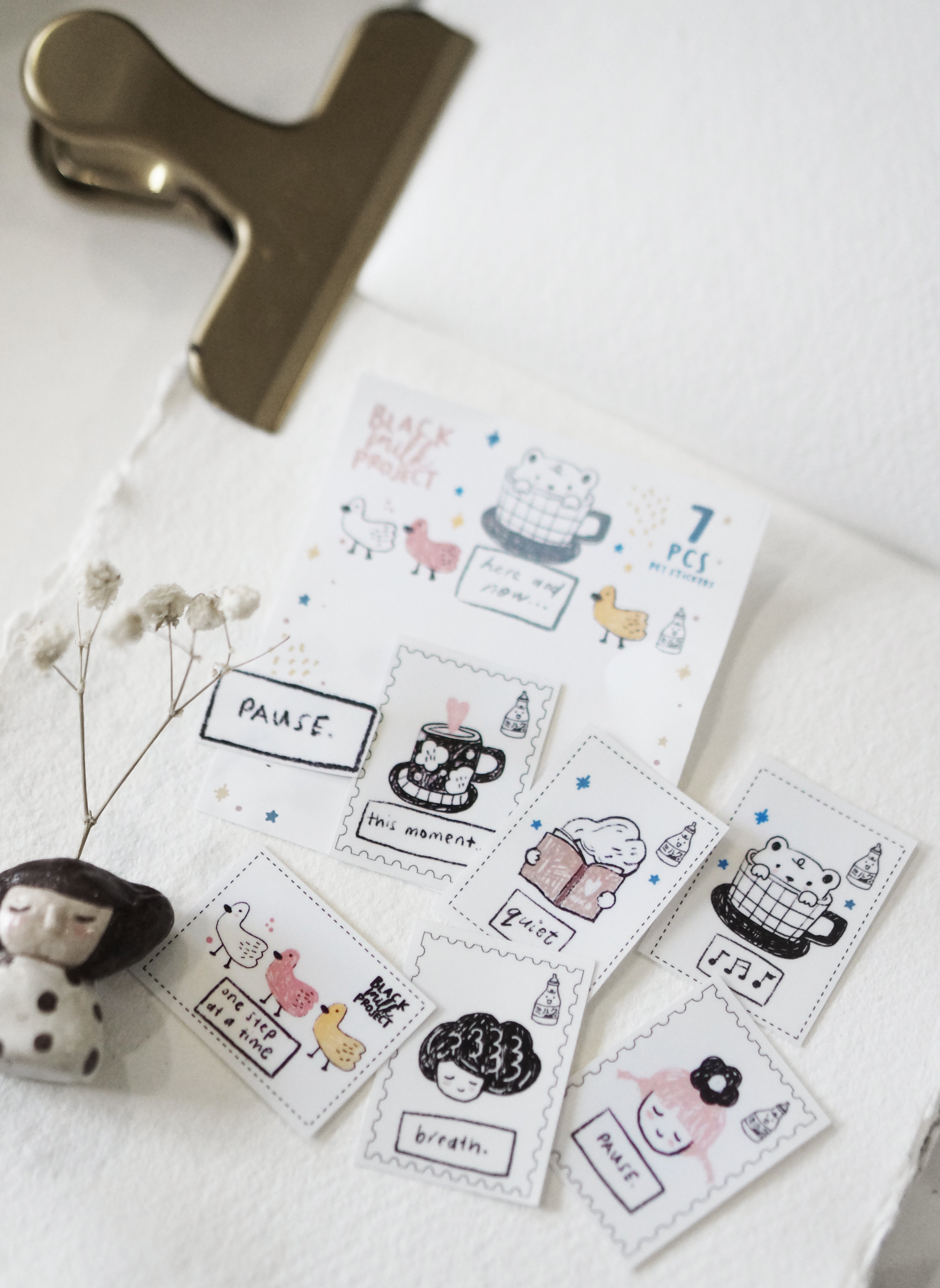 Black Milk Project - Set de 7 Pegatinas PET  - This moment