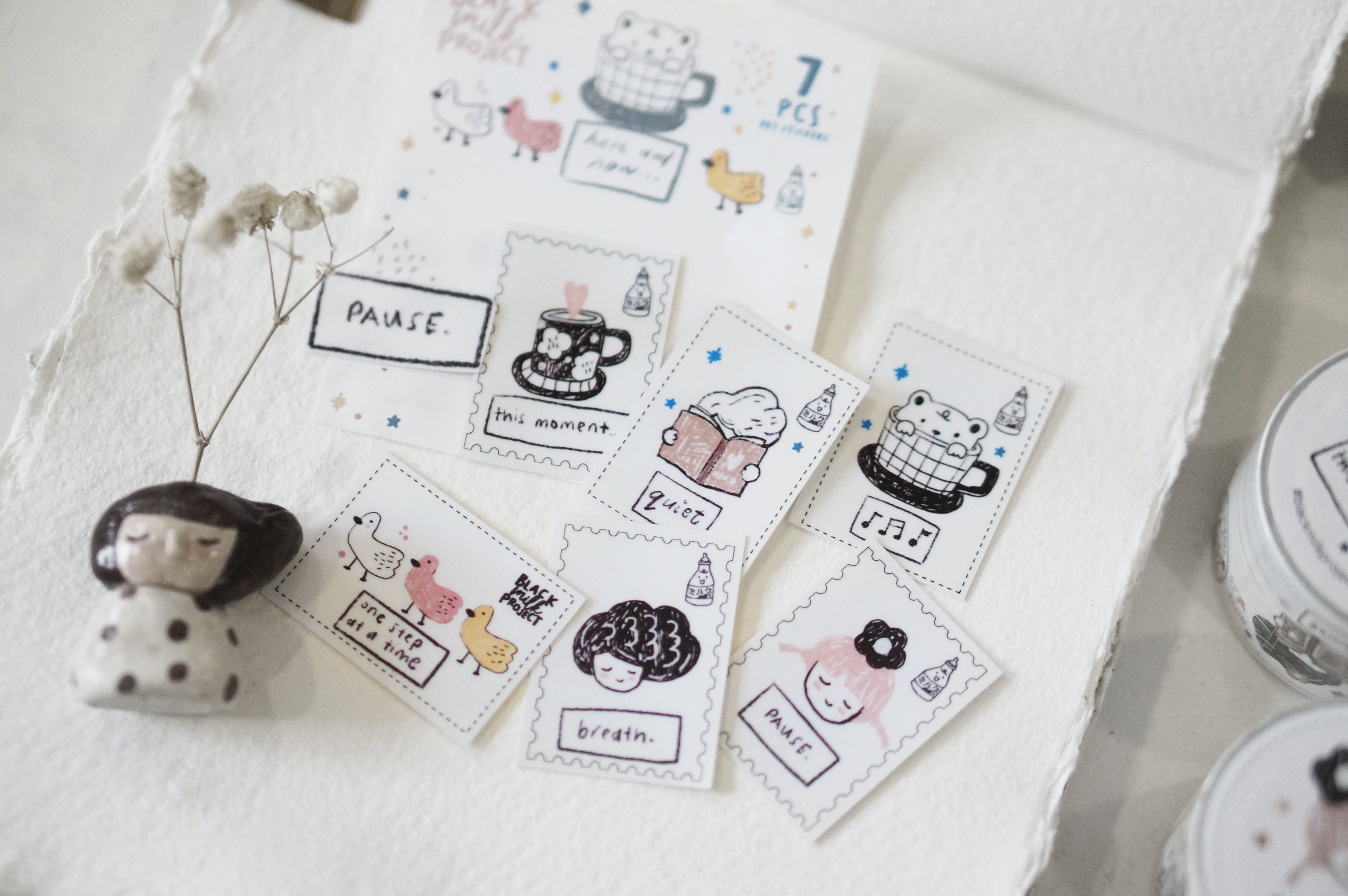 Black Milk Project - Set de 7 Pegatinas PET  - This moment