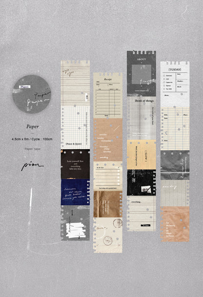 PION - Washi Tape Troquelado 40 mm - Paper