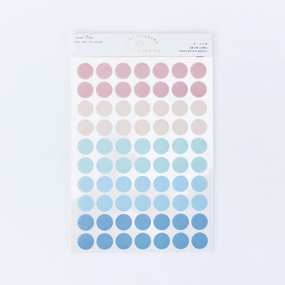 Miss Time - Pegatinas redondas de colores - PET DOT STICKERS