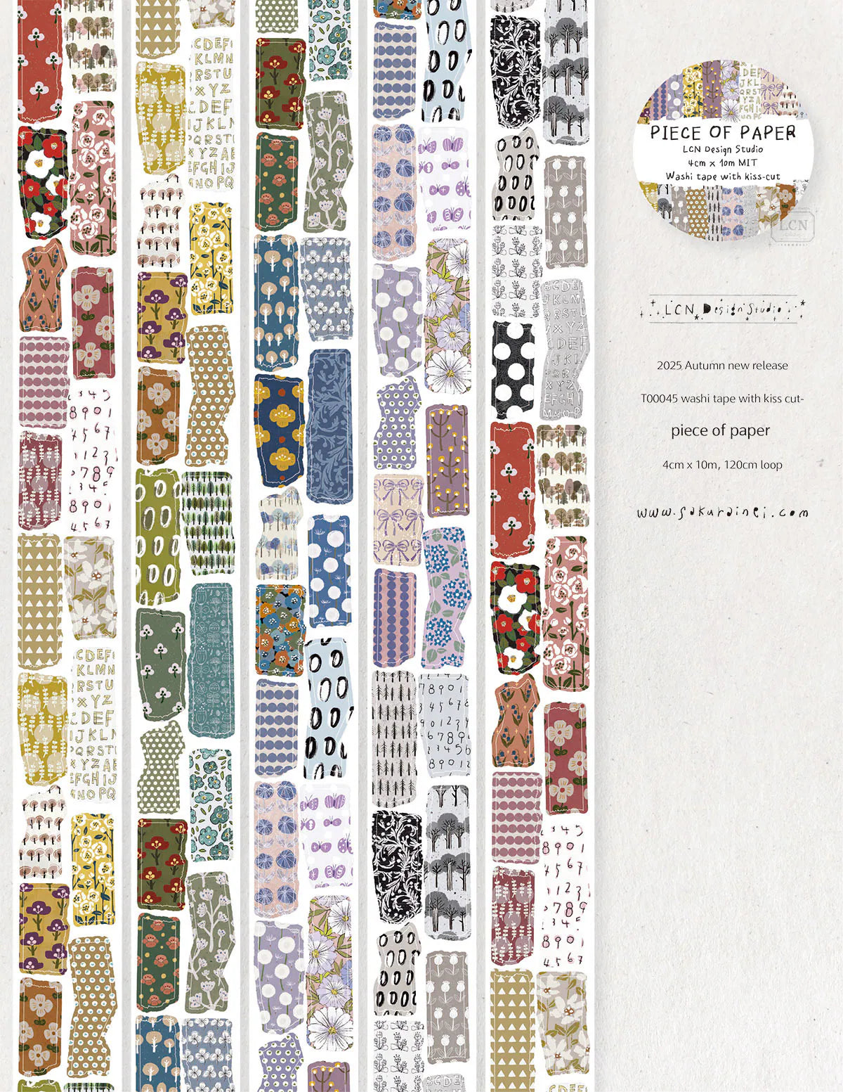 LCN - Washi Tape Precortado 40 mm - Piece of Paper
