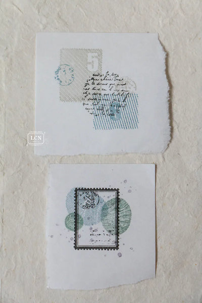 LCN - Set 2 Sellos de Madera - Postage Stamp L