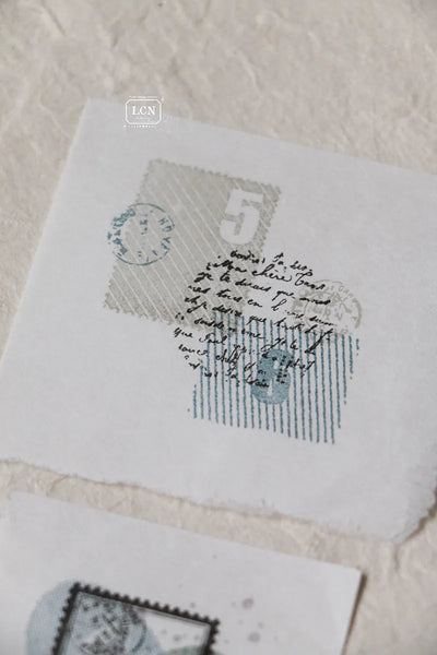 LCN - Set 2 Sellos de Madera - Postage Stamp L